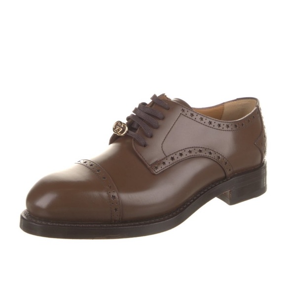 Gucci Leather Oxfords - Picture 1 of 5